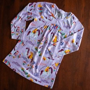 Books To Bed Girls Uni the Unicorn Nightgown